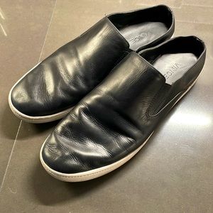 vince shearling mules